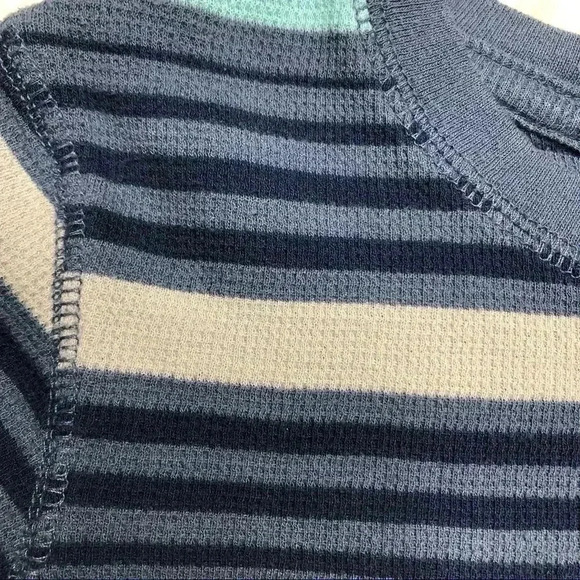 Circo Striped Shirt Long Sleeved Stripes Blue, Grey, & Black Size 4T - Picture 16 of 16